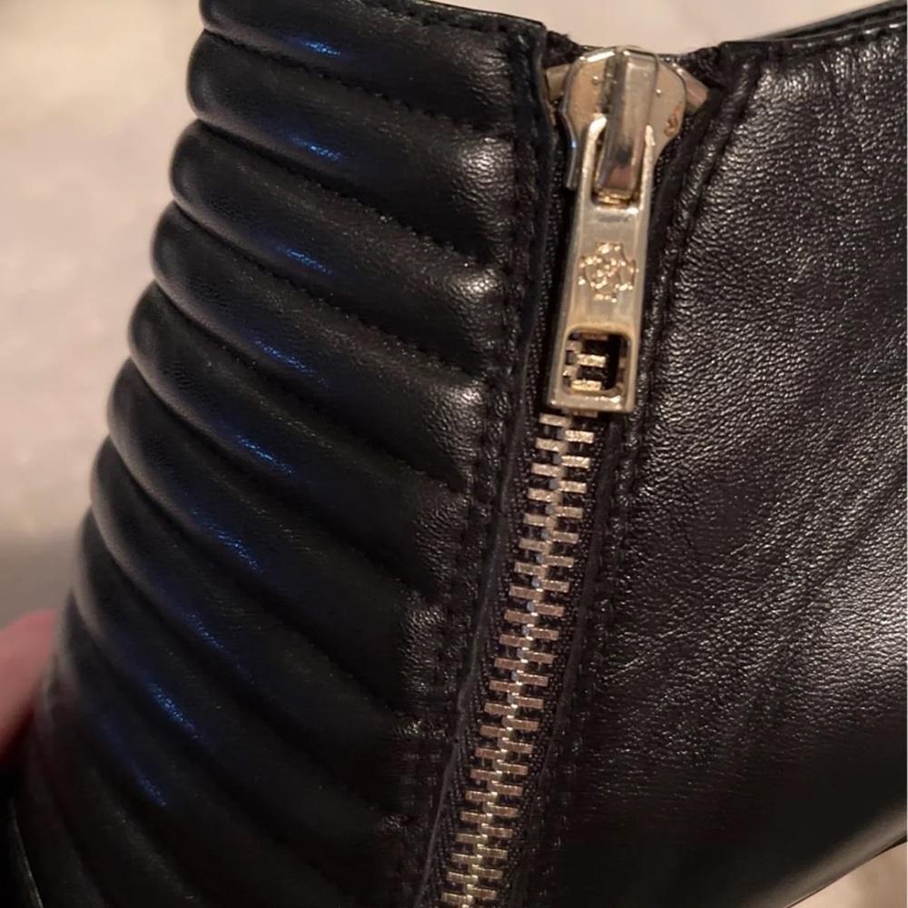 *SOLD* GORGEOUS! Black Leather Booties 8 1/2 - Picture 4 of 11